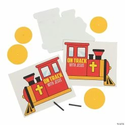 Hot Sale 🥰 3D on the Right Track with Jesus Train Craft Kit - Makes 12 🧨 -Boredom Busters Shop 3d on the right track with jesus train craft kit makes 1213943199 a01