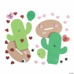 Best Sale 🧨 3D Valentine Cactus Craft Kit - Makes 12 ⭐ -Boredom Busters Shop 3d valentine cactus craft kit makes 1213933786 a01
