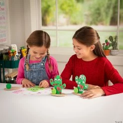 Best Sale 🧨 3D Valentine Cactus Craft Kit - Makes 12 ⭐ -Boredom Busters Shop 3d valentine cactus craft kit makes 1213933786 a03