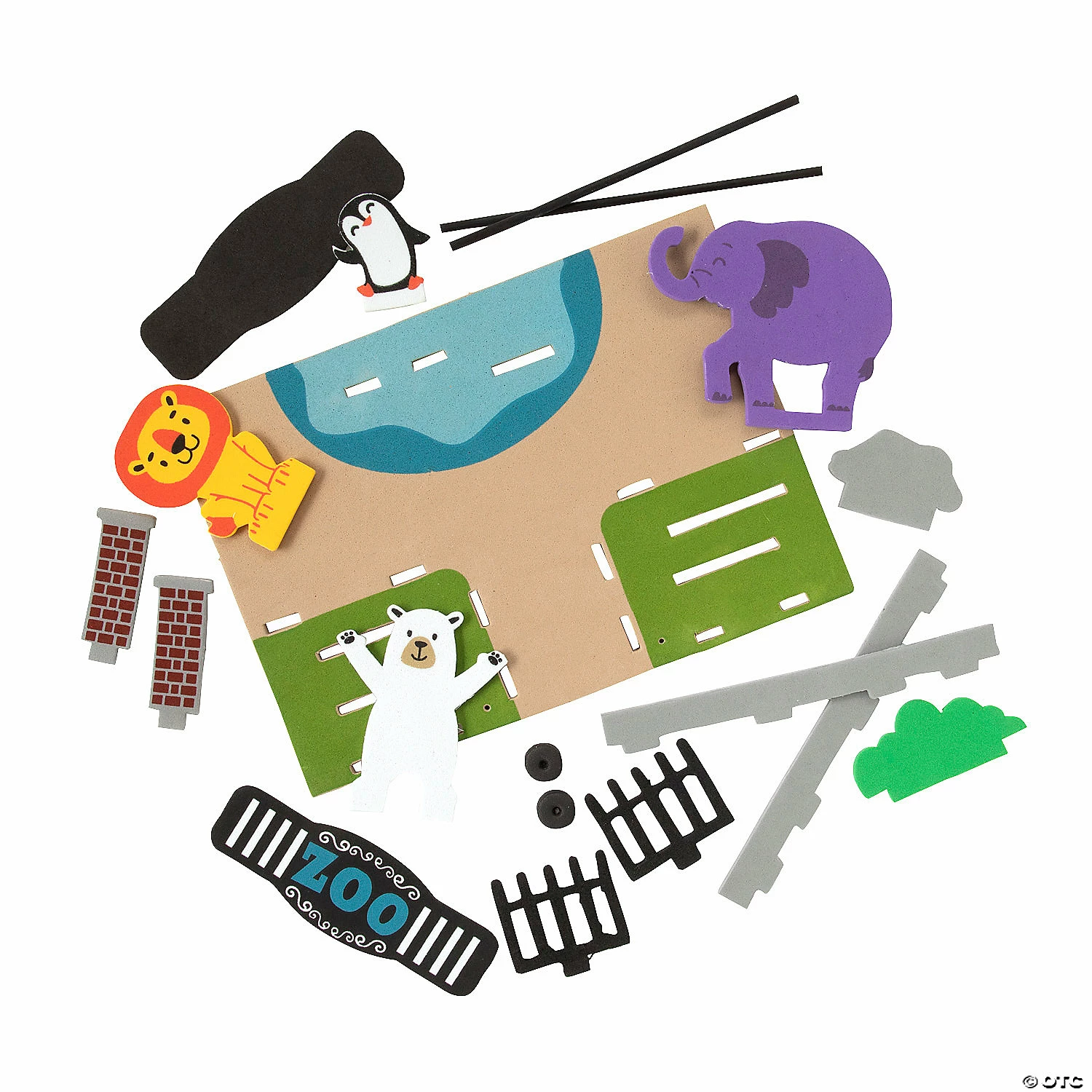 Discount ✔️ 3D Zoo Scene Craft Kit - Makes 12 ✨ 4 Discount ✔️ 3D Zoo Scene Craft Kit - Makes 12 ✨ - Image 2