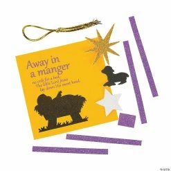 Hot Sale 🥰 Away in a Manger 🎁 Christmas Ornament Craft Kit - Makes 12 ⌛ -Boredom Busters Shop away in a manger christmas ornament craft kit makes 1213712560 a01