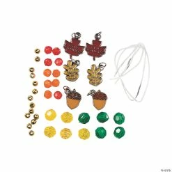Buy 😉 Beaded “Give Thanks” Charm Bracelet Craft Kit - Makes 12 ⌛ -Boredom Busters Shop beaded give thanks charm bracelet craft kit makes 1248 3856b a01