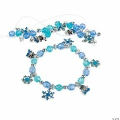 Best deal π Beaded Snowman Charm Bracelet Craft Kit - Makes 12 π