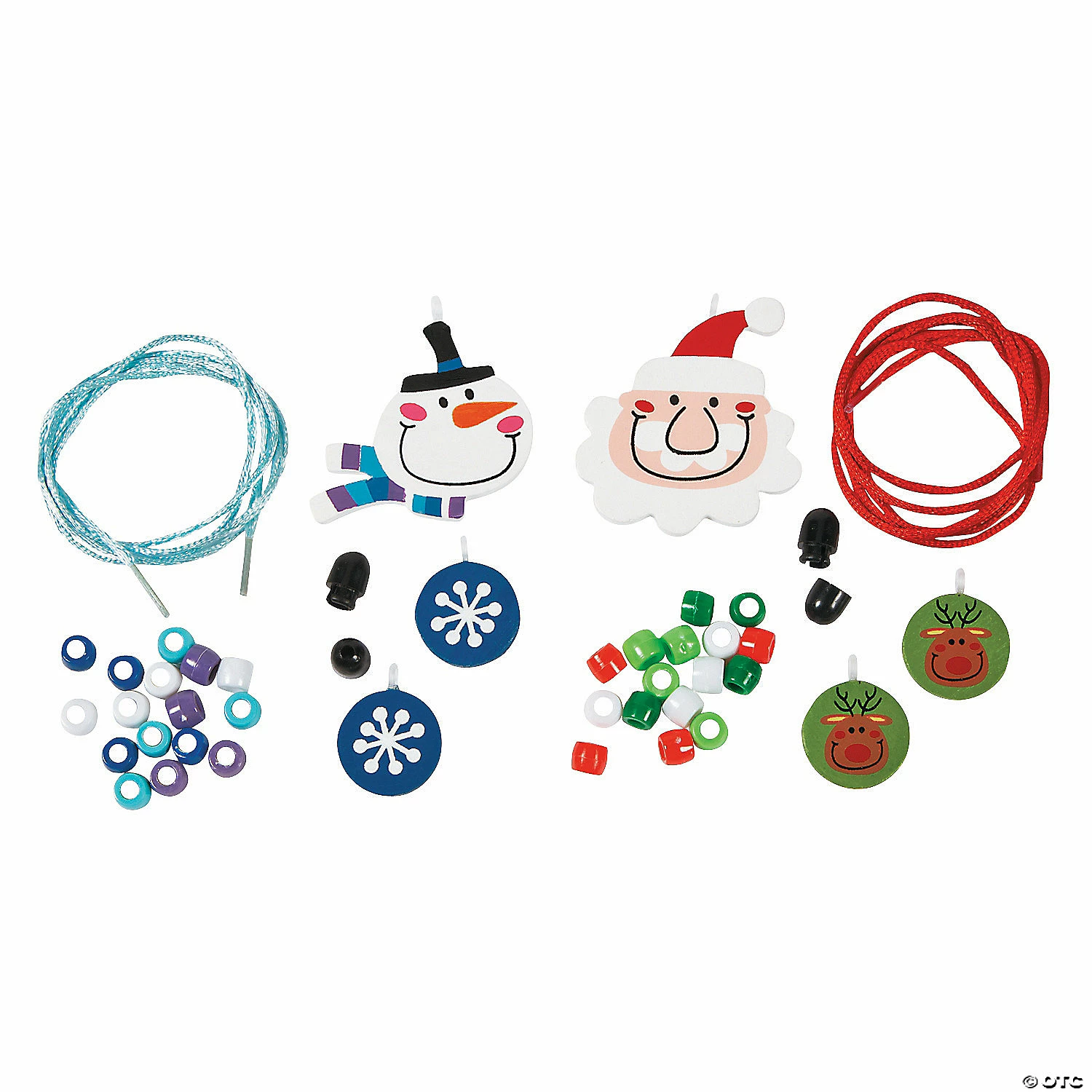 New 🔔 Big Head Santa & Snowman Necklace Craft Kit - Makes 12 🎉 4 New 🔔 Big Head Santa & Snowman Necklace Craft Kit - Makes 12 🎉 - Image 2