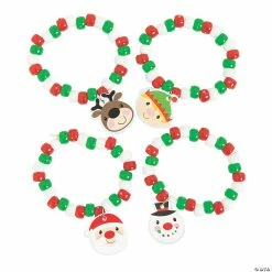 Flash Sale 💯 Christmas Charm Beaded Bracelet Craft Kit - Makes 12 🎉