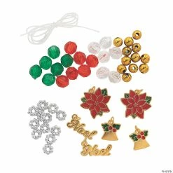 Coupon 🎉 Christmas Charm Bracelet Craft Kit - Makes 12 ✔️ -Boredom Busters Shop christmas charm bracelet craft kit makes 1213957470 a01