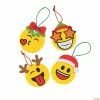 Wholesale 🎉 Christmas Emoji Ornament Craft Kit - Makes 12 ⭐ -Boredom Busters Shop christmas emoji ornament craft kit makes 1213814272