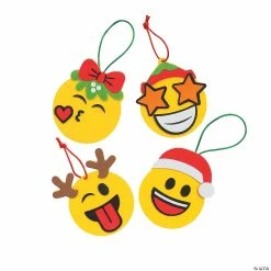 Wholesale π Christmas Emoji Ornament Craft Kit - Makes 12 β