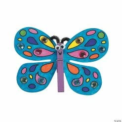 New 👏 Clothespin Butterfly Magnet Craft Kit - Makes 12 💯