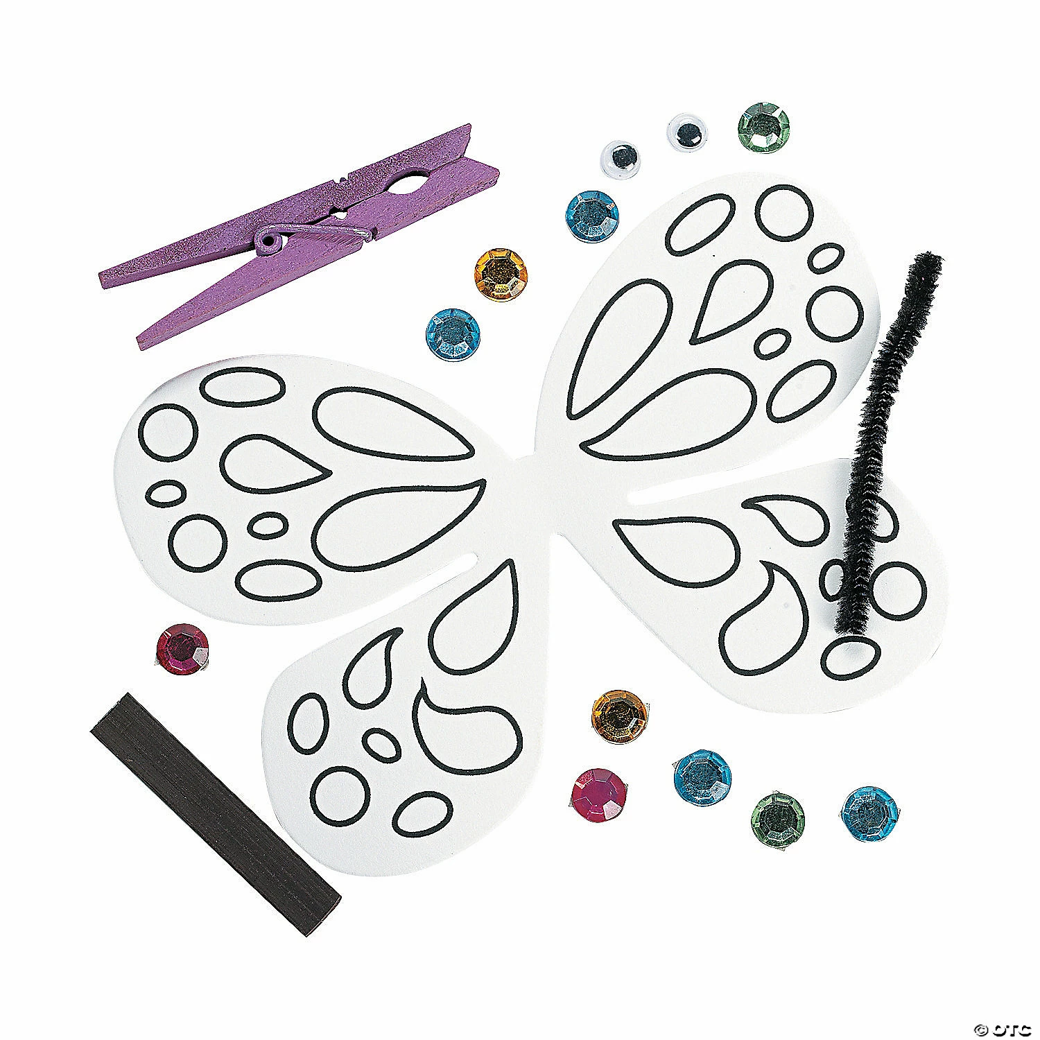 New π Clothespin Butterfly Magnet Craft Kit - Makes 12 π― 4 New π Clothespin Butterfly Magnet Craft Kit - Makes 12 π― - Image 2