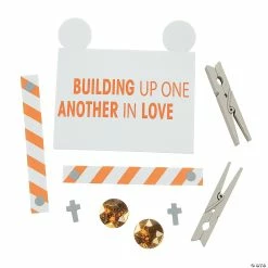 Cheap ❤️ Construction VBS Clothespin Craft Kit - Makes 12 🌟 -Boredom Busters Shop construction vbs clothespin craft kit makes 1213942713 a01