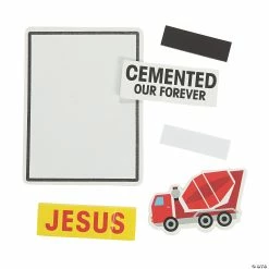 Wholesale 🛒 Construction VBS Jesus Cemented Our Forever Magnet Craft Kit - Makes 12 ✔️ -Boredom Busters Shop construction vbs jesus cemented our forever magnet craft kit makes 1213943198 a01
