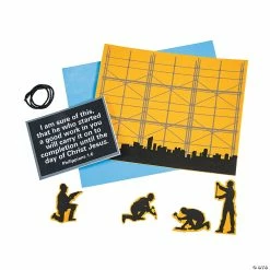 Promo 🥰 Construction VBS Verse Sign Craft Kit - Makes 12 😉 -Boredom Busters Shop construction vbs verse sign craft kit makes 1213942567 a01