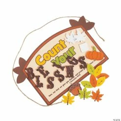 Brand new 💯 Count Your Blessings Sign Craft Kit- Makes 12 😉 -Boredom Busters Shop count your blessings sign craft kit makes 1213706986 a01