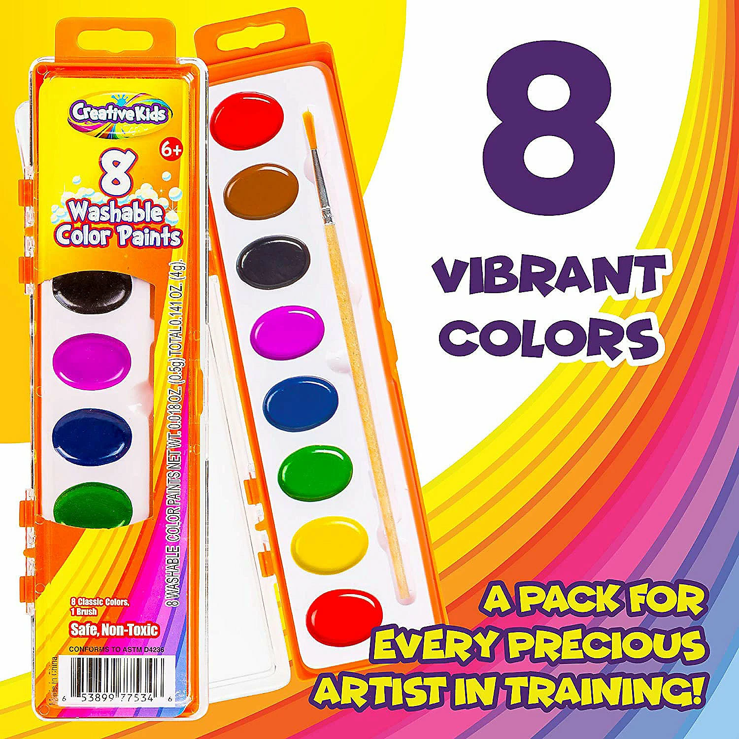 Best Pirce ⌛ Creative Kids Bulk Watercolor Paint Classroom Classpack Sets – 40 Assorted Palettes w/ 8 Color Paints ✨ 5 Best Pirce ⌛ Creative Kids Bulk Watercolor Paint Classroom Classpack Sets – 40 Assorted Palettes w/ 8 Color Paints ✨ - Image 3