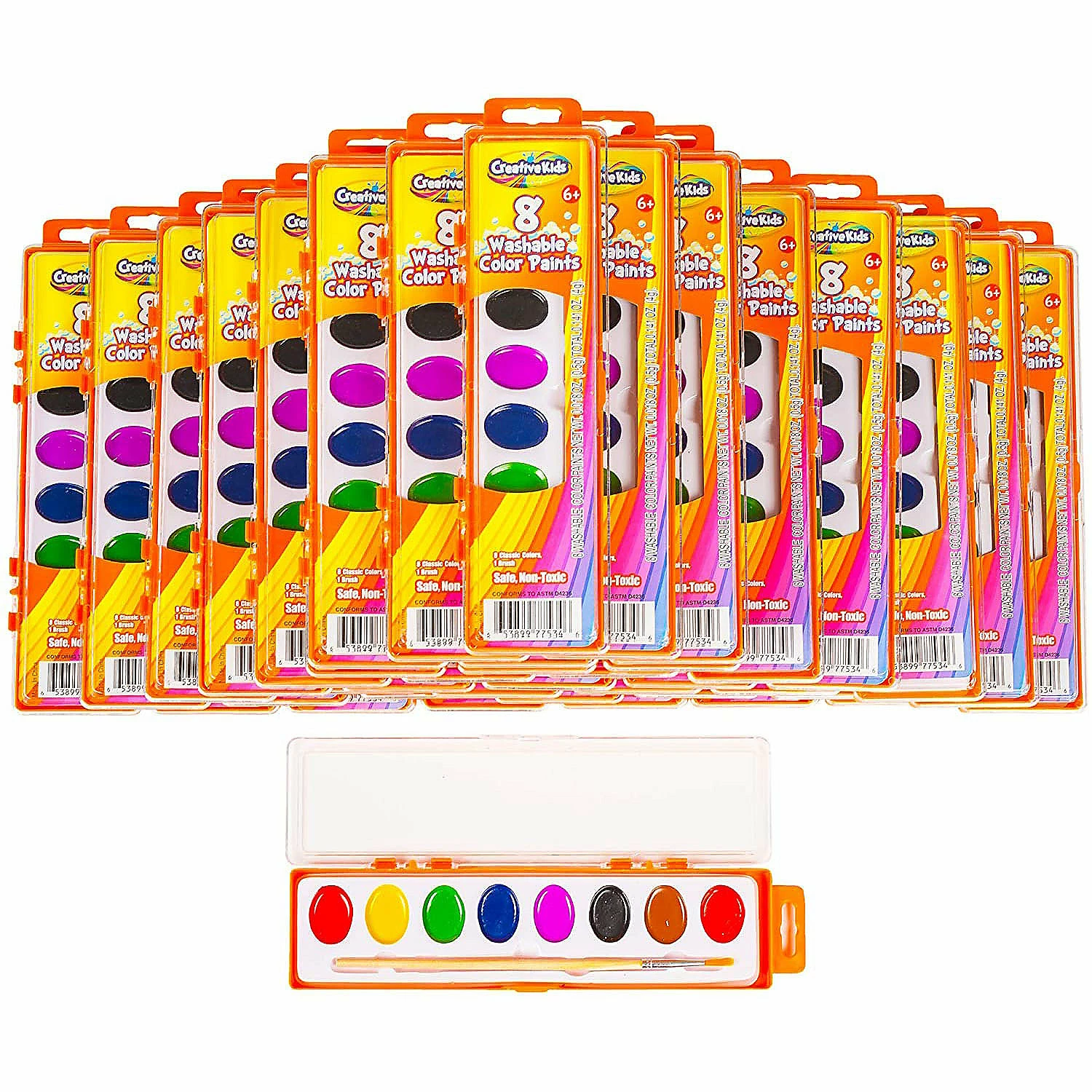 Best Pirce ⌛ Creative Kids Bulk Watercolor Paint Classroom Classpack Sets – 40 Assorted Palettes w/ 8 Color Paints ✨ 3 Best Pirce ⌛ Creative Kids Bulk Watercolor Paint Classroom Classpack Sets – 40 Assorted Palettes w/ 8 Color Paints ✨