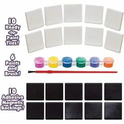 Deals 🥰 Creative Kids DIY Magnetic Mini Tile Art – Paint & Make Your Own Tile Art Ages 6+ ⭐ -Boredom Busters Shop creative kids diy magnetic mini tile art paint and make your own tile art ages 614150727 a02NOWA