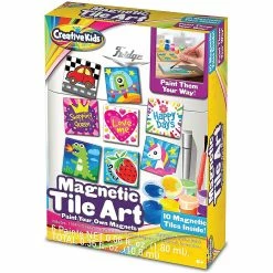 Deals 🥰 Creative Kids DIY Magnetic Mini Tile Art – Paint & Make Your Own Tile Art Ages 6+ ⭐
