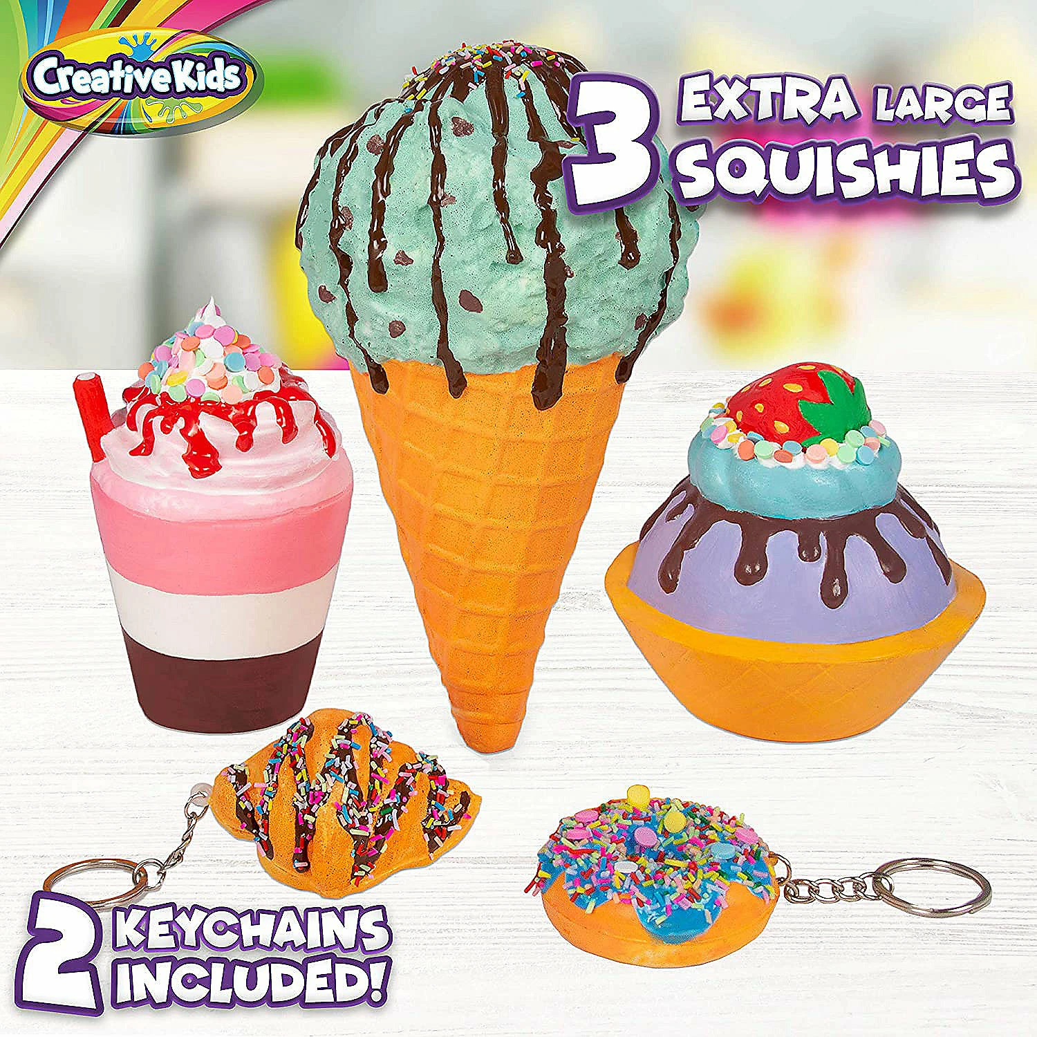 Deals ๐ฅ Creative Kids Paint Your Own Squishies Kit - Color 3 Jumbo & 2 Keychain Size Squishies Ages 6+ โญ 5 Deals ๐ฅ Creative Kids Paint Your Own Squishies Kit - Color 3 Jumbo & 2 Keychain Size Squishies Ages 6+ โญ - Image 3