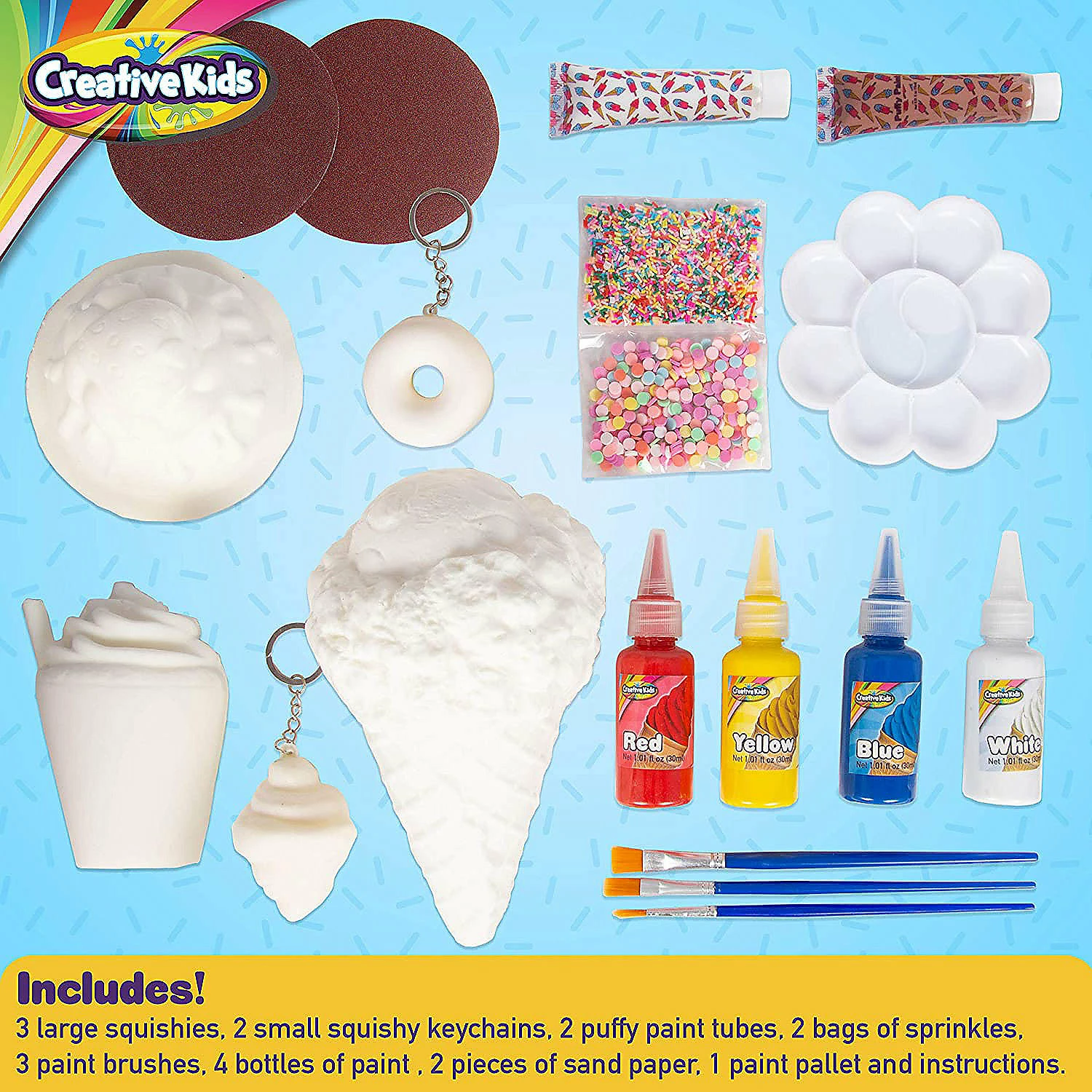 Deals ๐ฅ Creative Kids Paint Your Own Squishies Kit - Color 3 Jumbo & 2 Keychain Size Squishies Ages 6+ โญ 6 Deals ๐ฅ Creative Kids Paint Your Own Squishies Kit - Color 3 Jumbo & 2 Keychain Size Squishies Ages 6+ โญ - Image 4