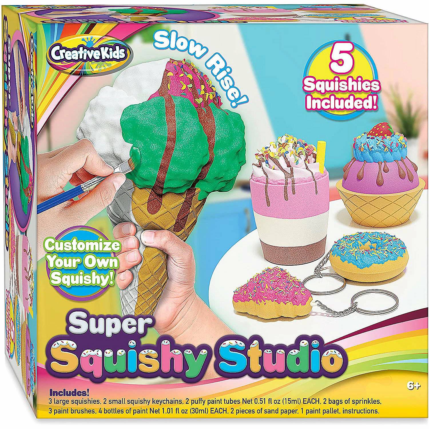 Deals ๐ฅ Creative Kids Paint Your Own Squishies Kit - Color 3 Jumbo & 2 Keychain Size Squishies Ages 6+ โญ 3 Deals ๐ฅ Creative Kids Paint Your Own Squishies Kit - Color 3 Jumbo & 2 Keychain Size Squishies Ages 6+ โญ