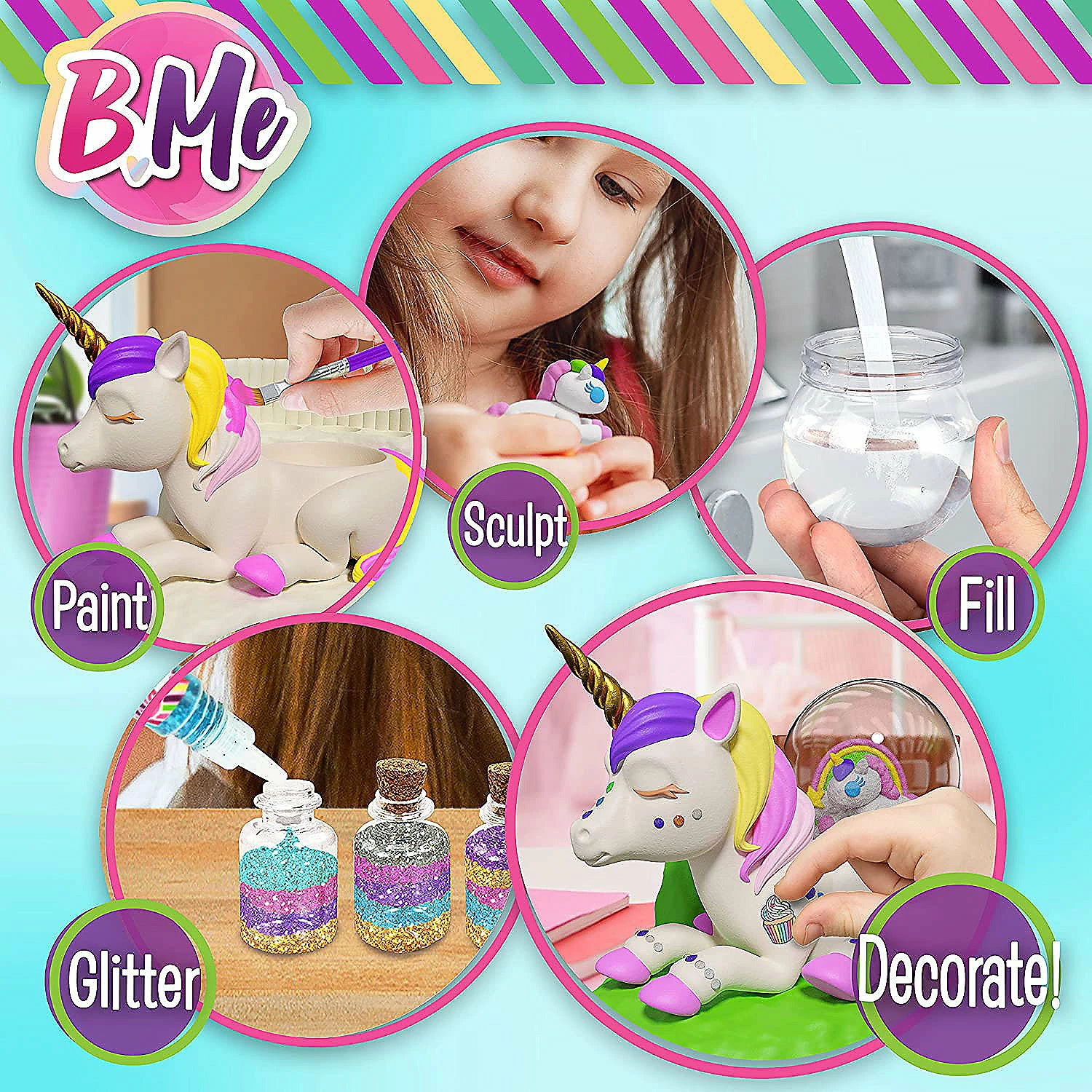 Brand new ๐ Creative Kids Paint Your Own Unicorn Craft Kit - Ceramic Unicorn Snow Globe Ages 6+ โ 4 Brand new ๐ Creative Kids Paint Your Own Unicorn Craft Kit - Ceramic Unicorn Snow Globe Ages 6+ โ - Image 2