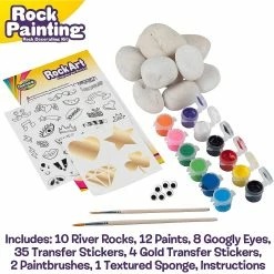 Best deal ❤️ Creative Kids Rock Painting Outdoor Activity Kit for Kids 👍 -Boredom Busters Shop creative kids rock painting outdoor activity kit for kids14150857 a03NOWA