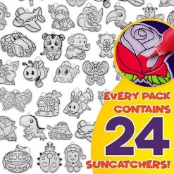 Best Sale ✔️ Creative Kids Window Paint Art Stickers Suncatchers Kit Kids 😀 -Boredom Busters Shop creative kids window paint art stickers suncatchers kit kids14150860 a01NOWA