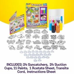 Best Sale ✔️ Creative Kids Window Paint Art Stickers Suncatchers Kit Kids 😀 -Boredom Busters Shop creative kids window paint art stickers suncatchers kit kids14150860 a03NOWA