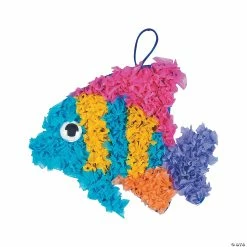 Promo 🥰 Crinkle Tissue Paper Tropical Fish Craft Kit- Makes 12 🧨