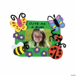 Cheap ⭐ Cute As a Bug Picture Frame Magnet Craft Kit - Makes 12 ❤️