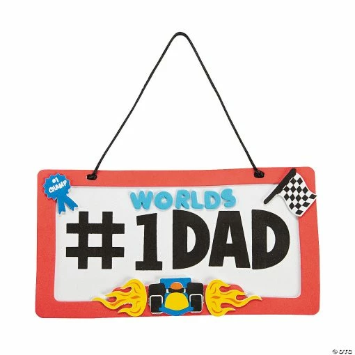 Discount ✔️ Dad License Plate Sign Craft Kit- Makes 12 ⭐ -Boredom Busters Shop dad license plate sign craft kit makes 1213696136