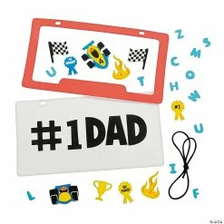 Discount ✔️ Dad License Plate Sign Craft Kit- Makes 12 ⭐ -Boredom Busters Shop dad license plate sign craft kit makes 1213696136 a01