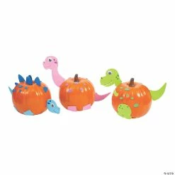 Flash Sale 😀 Dinosaur Pumpkin Decorating Craft Kit - Makes 6 🔔