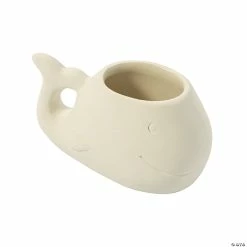 Flash Sale ⌛ DIY Mini Ceramic Whale Planters - 12 Pc. 🧨