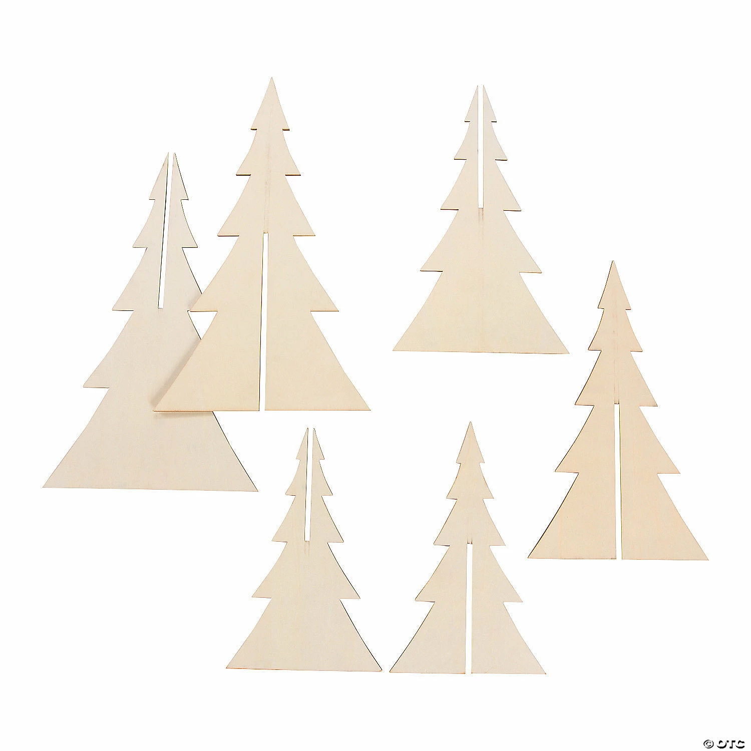 New 👏 DIY Unfinished Wood 3D Stand-Up Trees - 3 Pc. ⭐ 4 New 👏 DIY Unfinished Wood 3D Stand-Up Trees - 3 Pc. ⭐ - Image 2