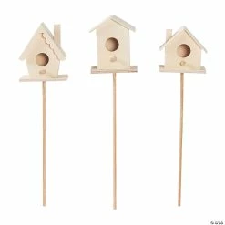 Best deal ๐ DIY Unfinished Wood Birdhouse Planter Sticks - 3 Pc. โ