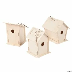 New 😉 DIY Unfinished Wood Birdhouses - Makes 12 👏