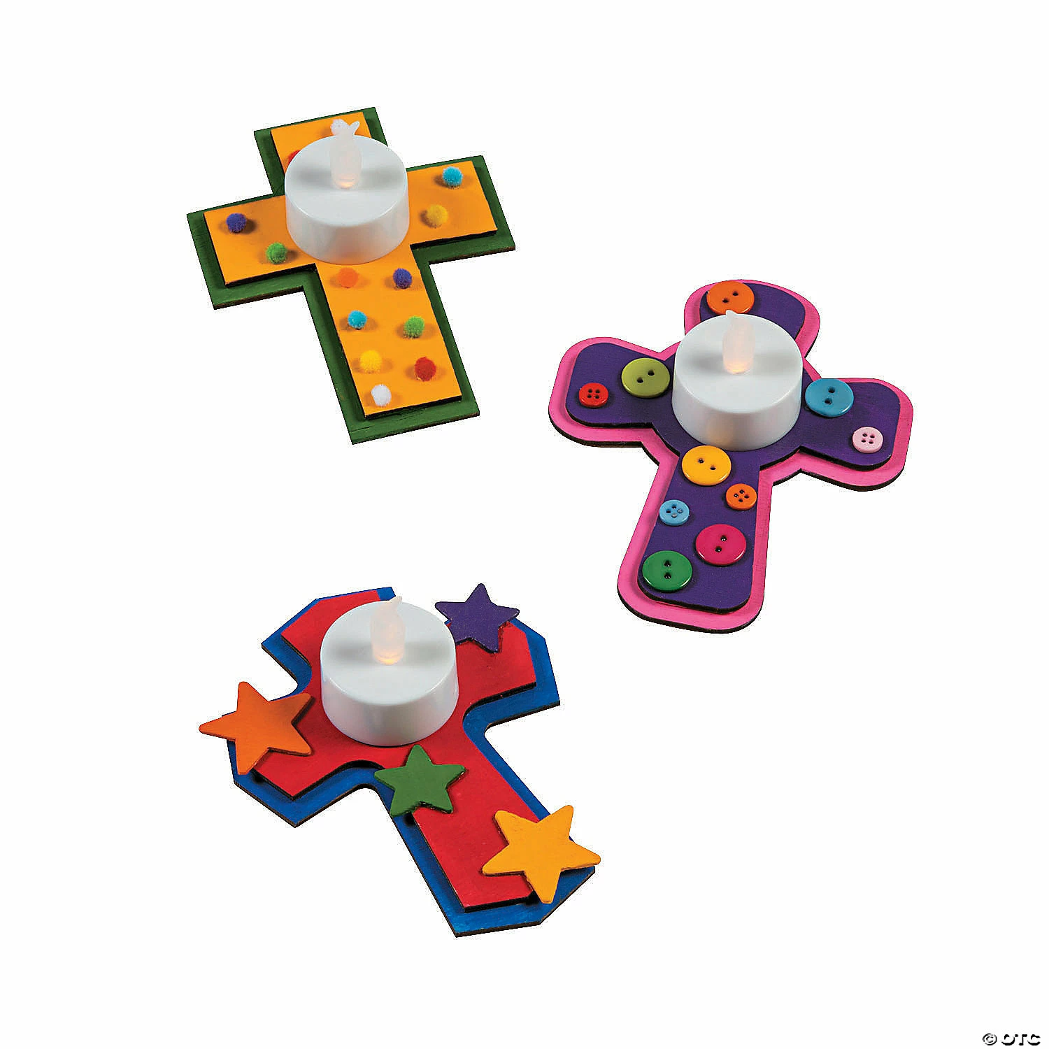 Deals 🔥 DIY Unfinished Wood Cross Tea Light Holders with Lights - 12 Pc. ❤️ 5 Deals 🔥 DIY Unfinished Wood Cross Tea Light Holders with Lights - 12 Pc. ❤️ - Image 3