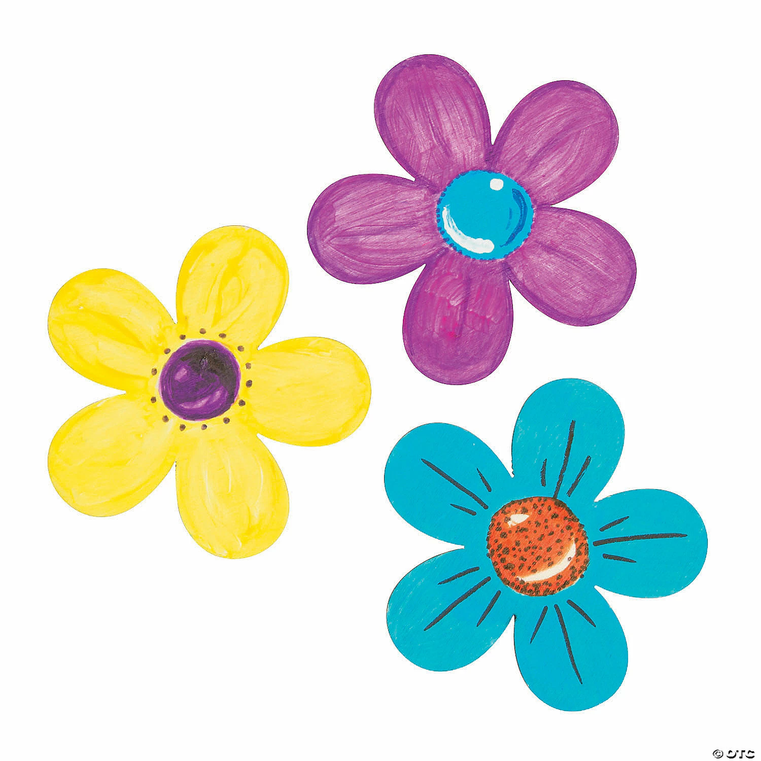 Discount ๐ DIY Unfinished Wood Flower Shapes - Makes 12 โค๏ธ 4 Discount ๐ DIY Unfinished Wood Flower Shapes - Makes 12 โค๏ธ - Image 2