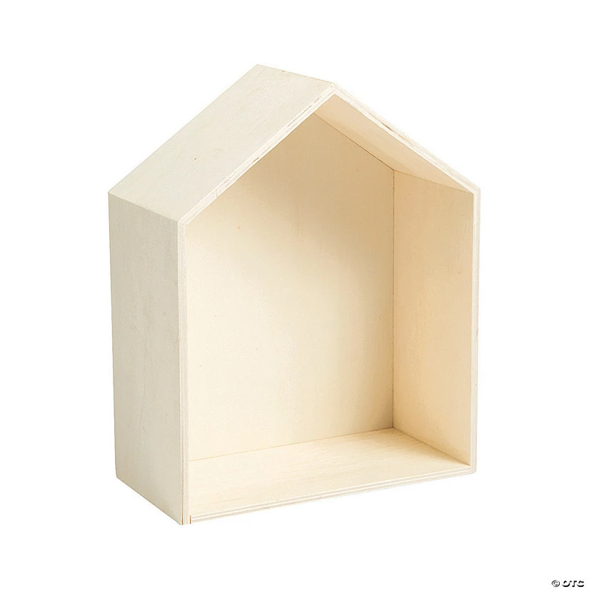 Buy โค๏ธ DIY Unfinished Wood House-Shaped Shadow Box ๐ 3 Buy โค๏ธ DIY Unfinished Wood House-Shaped Shadow Box ๐