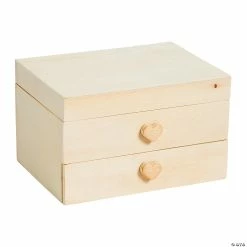 Deals 🌟 DIY Unfinished Wood Jewelry Boxes - 12 Pc. 🔥