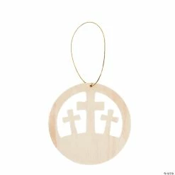 Brand new ๐ DIY Unfinished Wood Resurrection Crosses Ornaments - Makes 12 ๐คฉ