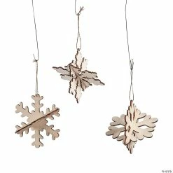 Best Sale π DIY Unfinished Wood Snowflake Ornaments - Makes 12 π