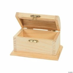 Deals 🎁 DIY Unfinished Wood Treasure Boxes - 12 Pc. 🤩