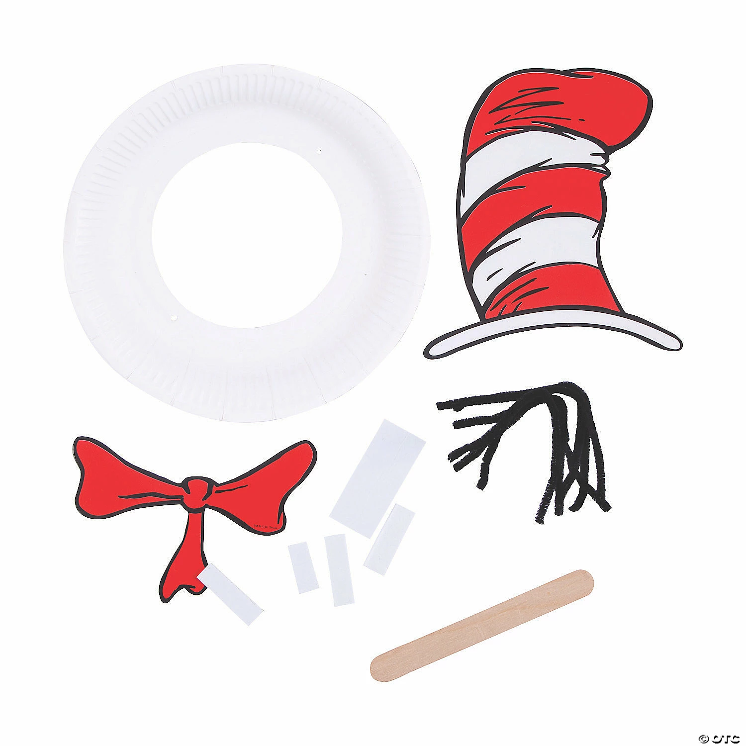 Brand new 🎁 Dr. Seuss™ Paper Plate Photo Prop Craft Kit - Makes 12 😉 4 Brand new 🎁 Dr. Seuss™ Paper Plate Photo Prop Craft Kit - Makes 12 😉 - Image 2