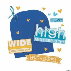 Flash Sale ⌛ Ephesians 3:18 Sign Craft Kit - Makes 12 👍 -Boredom Busters Shop ephesians 3 18 sign craft kit makes 1213845390 a01