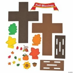 Buy 💯 Fall Blessing Stand-Up Cross Craft Kit - Makes 12 ✔️ 6 Buy 💯 Fall Blessing Stand-Up Cross Craft Kit - Makes 12 ✔️ -Boredom Busters Shop fall blessing stand up cross craft kit makes 1213658898 a01