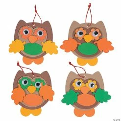 Best Sale π Fall Color Owl Ornament Craft Kit - Makes 12 β€οΈ