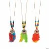 Wholesale ⭐ Feather Necklace Craft Kit - Makes 12 🎁 -Boredom Busters Shop feather necklace craft kit makes 1213834039